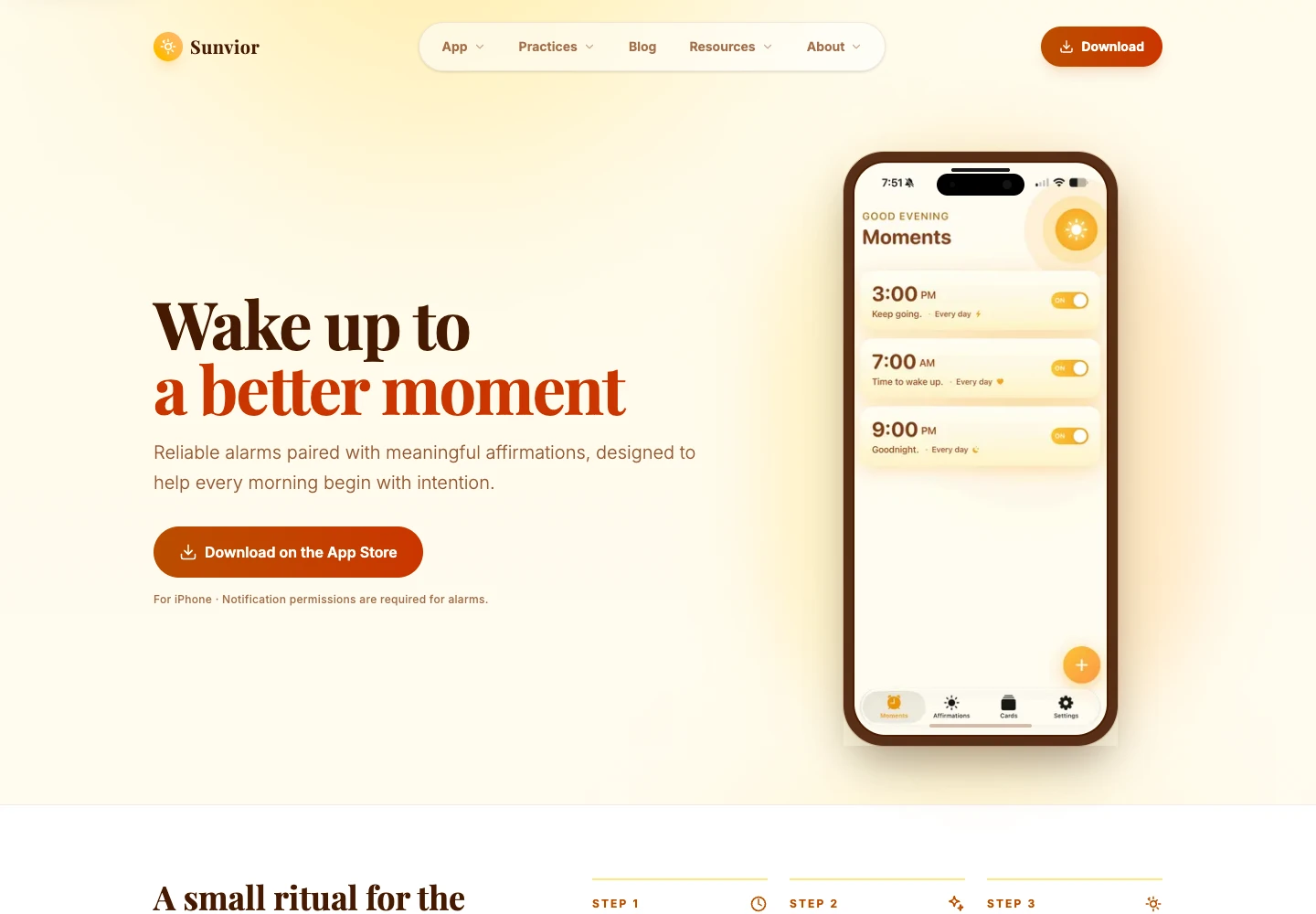 Sunvior public website, captured September 7, 2026